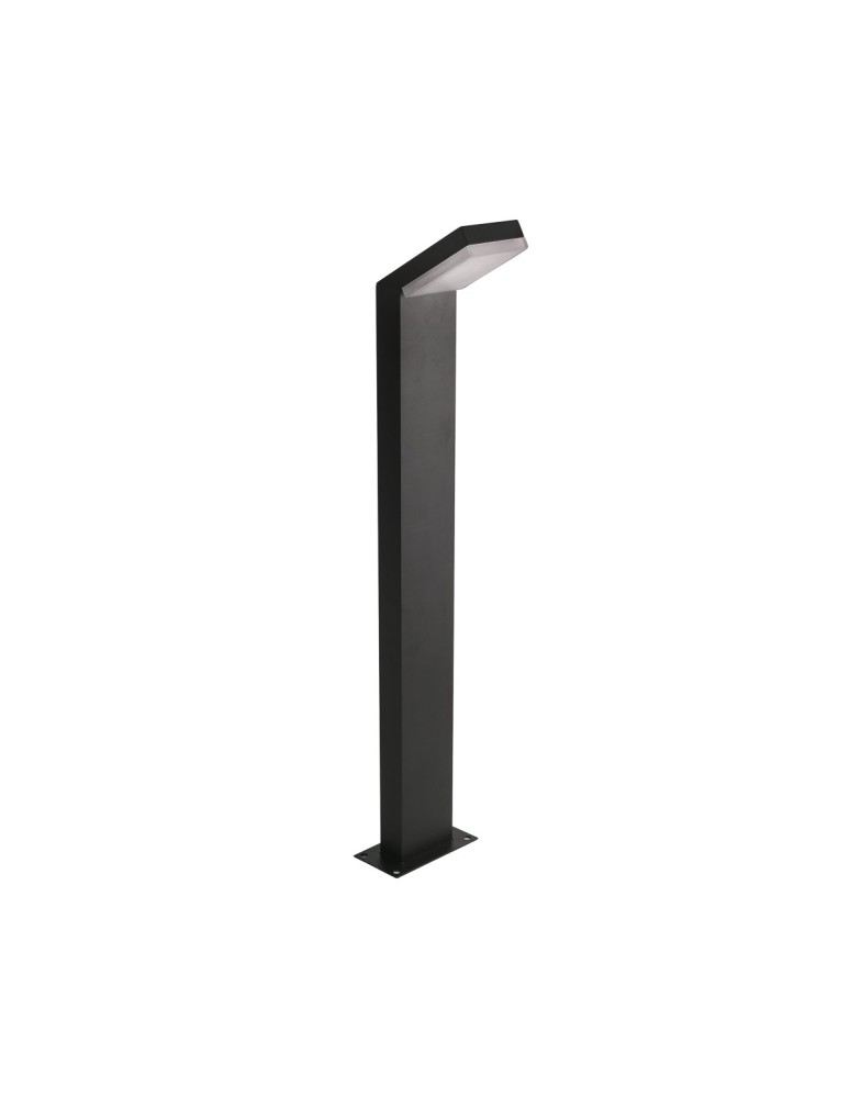 Standing garden lamps - Italux Mira 4K Outdoor Standing Black Sandblasted IP54 1xLED 12W 4000K OFL-7014-4K - product kolory-swiatla.pl 1