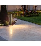 Standing garden lamps - Italux Grado 3K Outdoor Standing Black Sandblasted IP54 1xLED 12W 3000K OFL-7281-3K - product 3