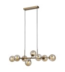 Pendant lamps spheres - Italux Erimida Pendant Hanging Honey Brass 8xG9 5W PND-2244-8A-HBR - product 1