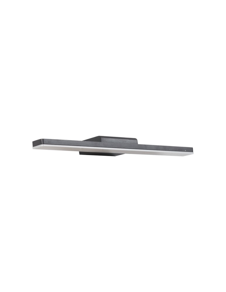 Outdoor wall lamps - Italux Malene 4K Outdoor Wall Mounted Black Sandblasted IP44 1xLED 12W 4000K OWL-6001-4K - product kolory-swiatla.pl 2