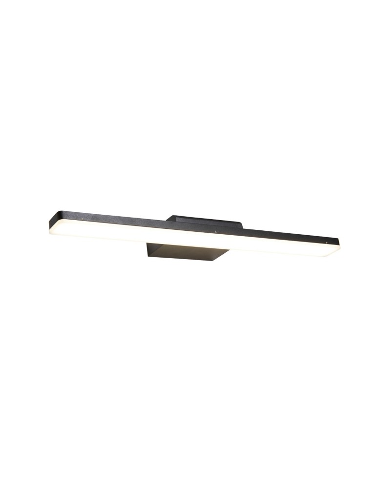 Outdoor wall lamps - Italux Malene 4K Outdoor Wall Mounted Black Sandblasted IP44 1xLED 12W 4000K OWL-6001-4K - product kolory-swiatla.pl 1