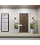 Outdoor wall lamps - Italux Paralel Outdoor Wall Mounted Black Sandblasted IP54 1xE27 20W OWL-2613 - product 2