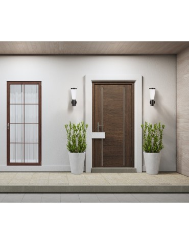 Italux Paralel Outdoor Wall Mounted Black Sandblasted IP54 1xE27 20W OWL-2613 - product 2