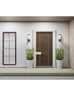 Italux Paralel Zewnętrzna Ścienna Czarny piaskowany IP54 1xE27 20W OWL-2613 - produkt 2