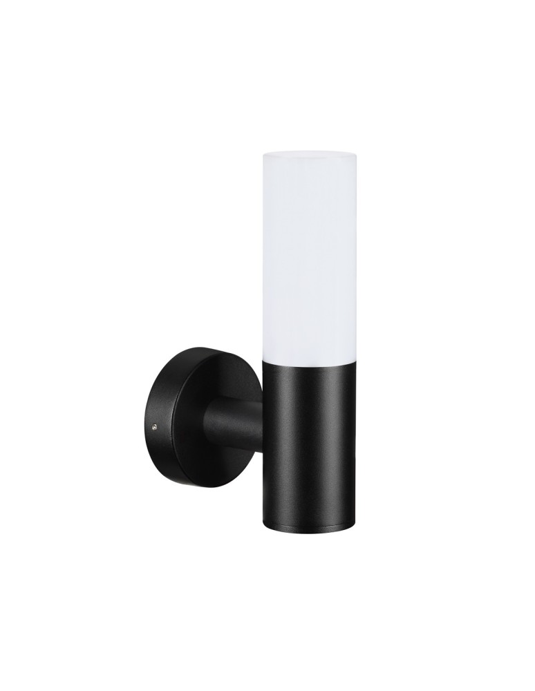 Outdoor wall lamps - Italux Salo Outdoor Wall Mounted Black Sandblasted IP54 1xE27 20W OWL-2763 - product kolory-swiatla.pl 1