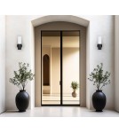 Outdoor wall lamps - Italux Salo Outdoor Wall Mounted Black Sandblasted IP54 1xE27 20W OWL-2763 - product 2