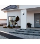 Outdoor lights with motion sensor - Italux Nammi 4K D-sensor Outdoor Wall Mounted Black Sandblasted IP54 1xLED 12W 4000K OWL-6206-S-4K - product 3