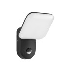 Outdoor lights with motion sensor - Italux Nammi 4K D-sensor Outdoor Wall Mounted Black Sandblasted IP54 1xLED 12W 4000K OWL-6206-S-4K - product 1