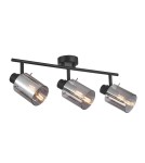 Spotlight ceiling lamps - Italux Sardo Spotlight/Spot Black, Smoked 3xE14 40W SPL-5581-3-BK-SG - product 1