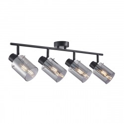 Italux Sardo Reflektor/Spot Czarny, dymiony 4xE14 40W SPL-5581-4-BK-SG