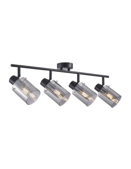 Italux Sardo Spotlight/Spot Black, Smoked 4xE14 40W SPL-5581-4-BK-SG