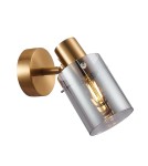 Wall lamps - Italux Sardo Smoky brass wall lamp 1xE14 40W SPL-5581-1-BRO-SG - product 1