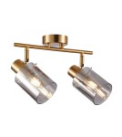Spotlight ceiling lamps - Italux Sardo Spotlight/Spot Brass, smoked 2xE14 40W SPL-5581-2-BRO-SG - product 1