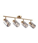 Spotlight ceiling lamps - Italux Sardo Spotlight/Spot Brass Smoked 4xE14 40W SPL-5581-4-BRO-SG - product 1
