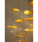 Designer pendant lamps - MOOSEE LEAFS DISC gold pendant lamp (MSE1501100168) - product 3