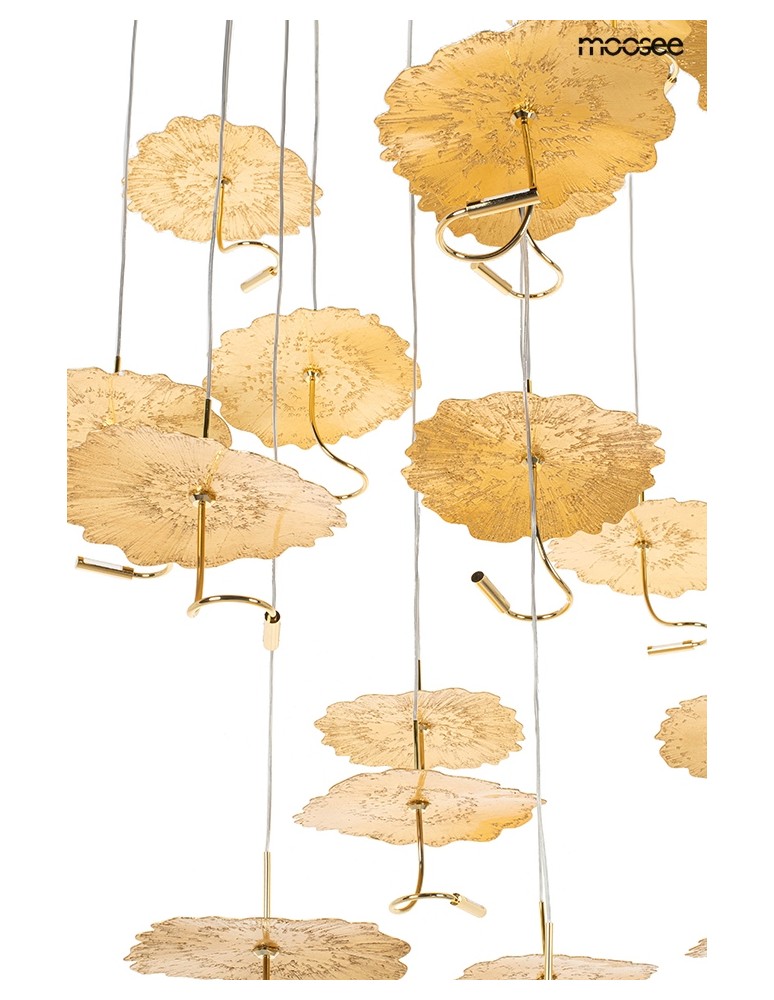 Designer pendant lamps - MOOSEE LEAFS DISC gold pendant lamp (MSE1501100168) - product kolory-swiatla.pl 4