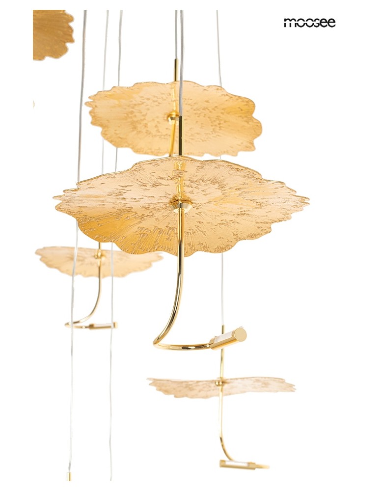 Designer pendant lamps - MOOSEE LEAFS DISC gold pendant lamp (MSE1501100168) - product kolory-swiatla.pl 7