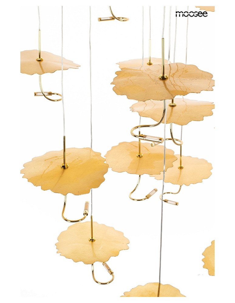 Designer pendant lamps - MOOSEE LEAFS DISC gold pendant lamp (MSE1501100168) - product kolory-swiatla.pl 8