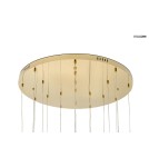 Designer pendant lamps - MOOSEE LEAFS DISC gold pendant lamp (MSE1501100168) - product 10