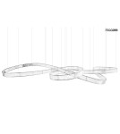 Glamour pendant lamps - MOOSEE WAVE 380 chrome pendant lamp (MSE1501100200) - product 1