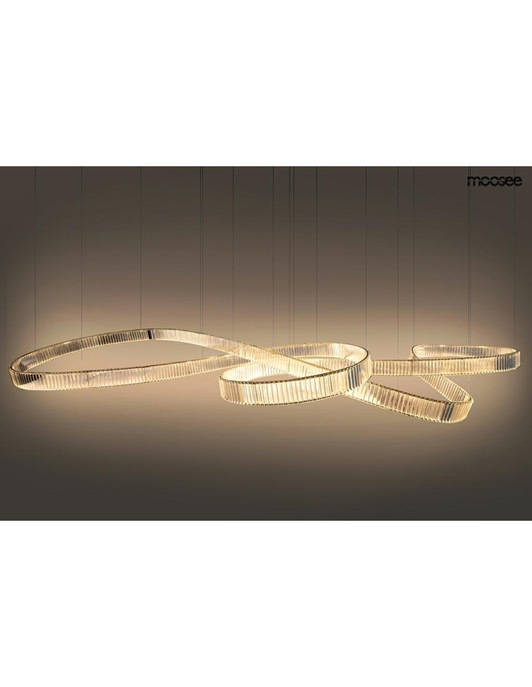 Glamour pendant lamps - MOOSEE WAVE 380 chrome pendant lamp (MSE1501100200) - product kolory-swiatla.pl 2