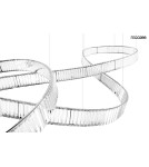 Glamour pendant lamps - MOOSEE WAVE 380 chrome pendant lamp (MSE1501100200) - product 4