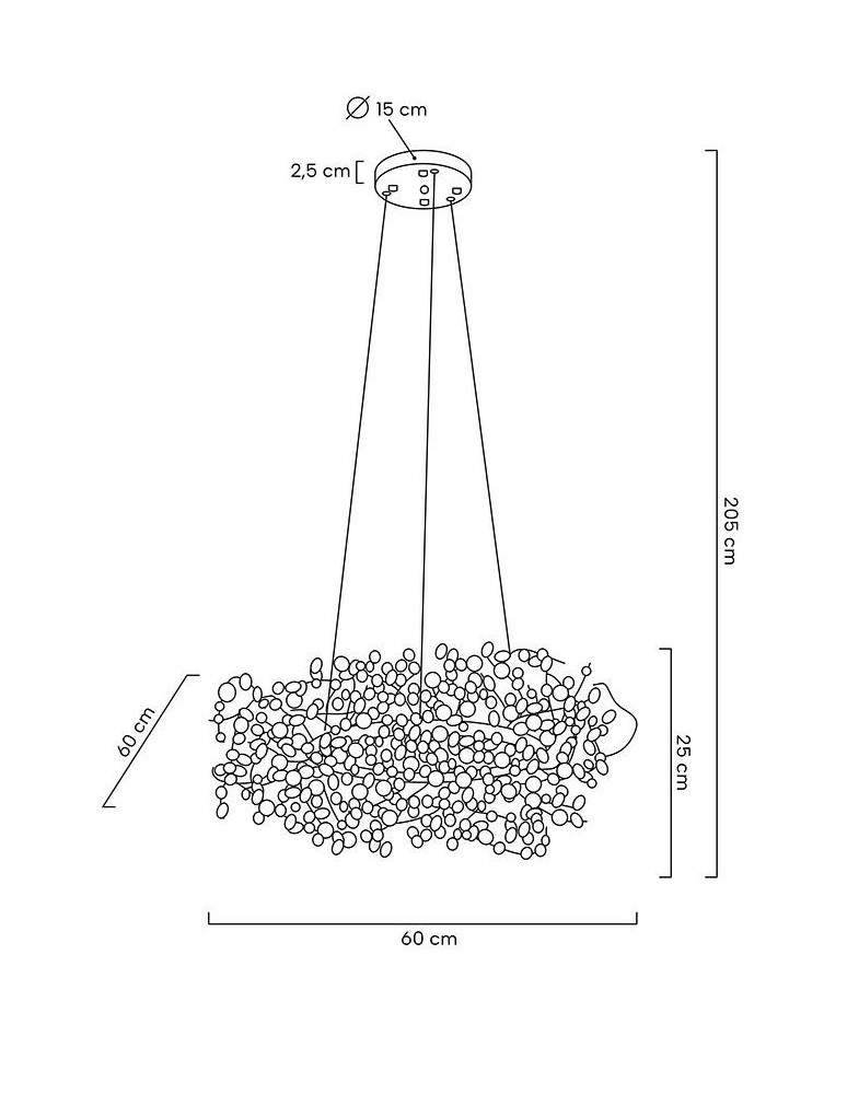 Designer pendant lamps - MOOSEE MONETE 60 chrome pendant lamp (MSE1501100175) - product kolory-swiatla.pl 9