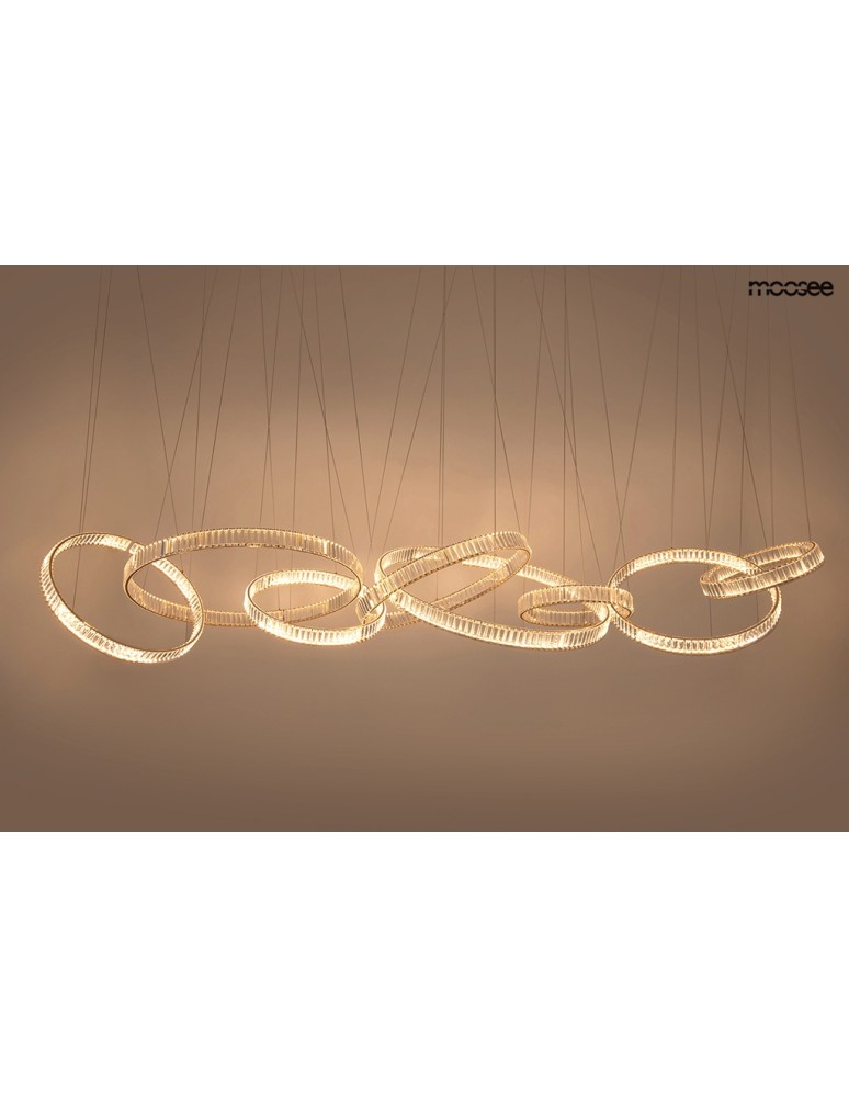 LED pendant lamps - MOOSEE LIBERTY LINE 8 gold pendant lamp (MSE1501100191) - product kolory-swiatla.pl 2