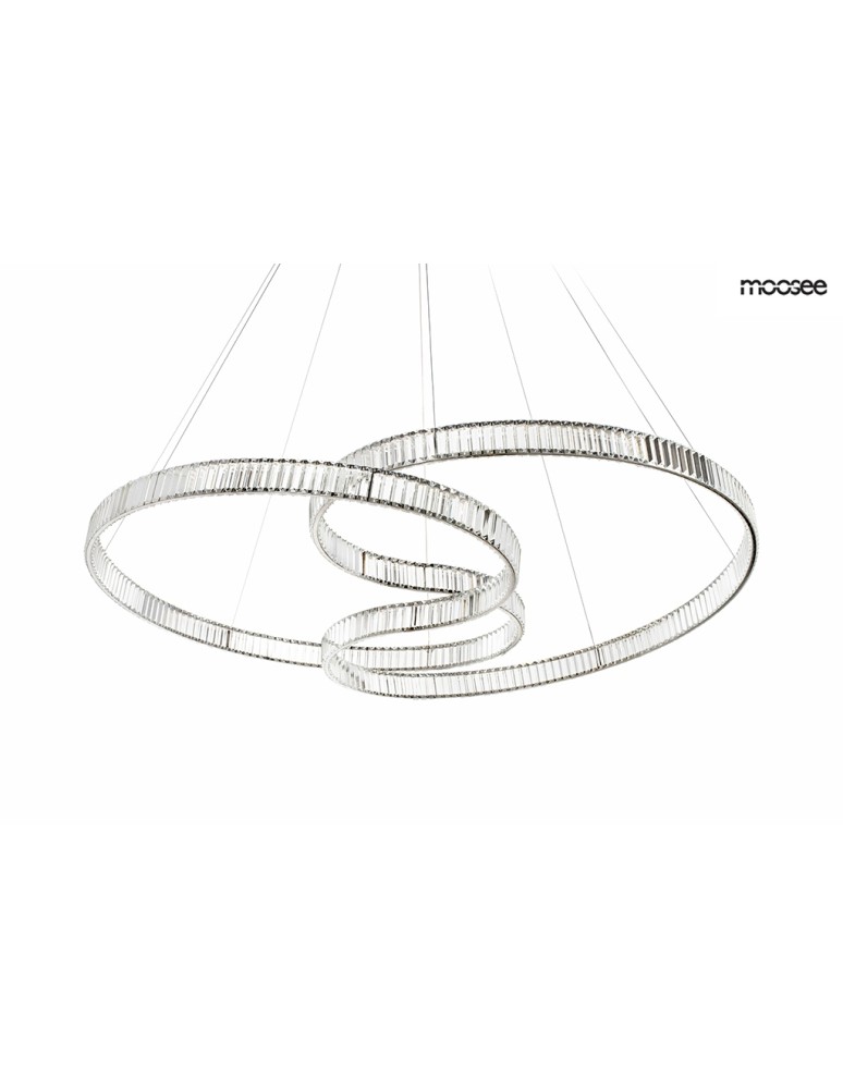 Glamour pendant lamps - MOOSEE WAVE 160A chrome pendant lamp (MSE1501100198) - product kolory-swiatla.pl 1