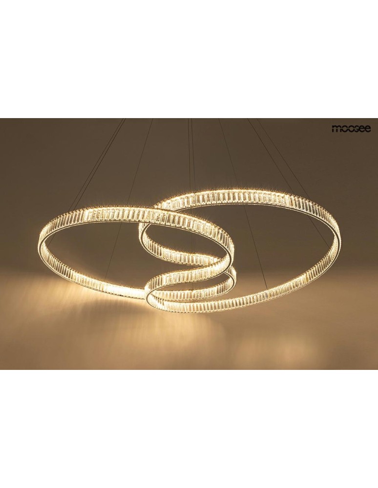 Glamour pendant lamps - MOOSEE WAVE 160A chrome pendant lamp (MSE1501100198) - product kolory-swiatla.pl 2