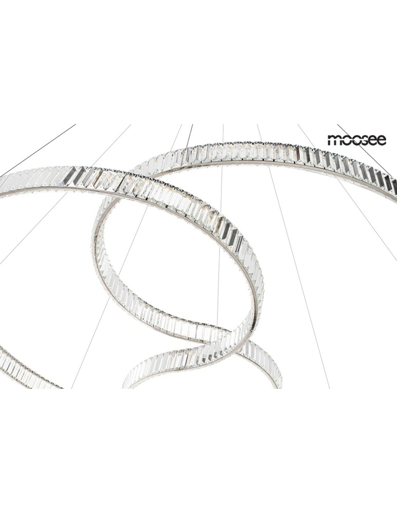 Glamour pendant lamps - MOOSEE WAVE 160A chrome pendant lamp (MSE1501100198) - product kolory-swiatla.pl 4