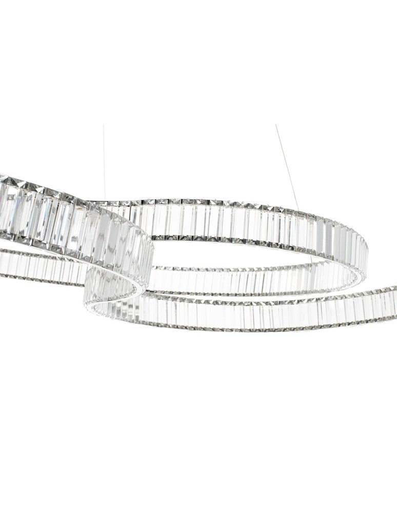 Glamour pendant lamps - MOOSEE WAVE 160A chrome pendant lamp (MSE1501100198) - product kolory-swiatla.pl 5