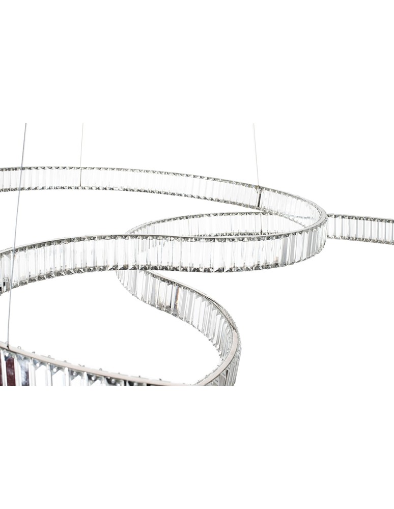 Glamour pendant lamps - MOOSEE WAVE 160A chrome pendant lamp (MSE1501100198) - product kolory-swiatla.pl 6