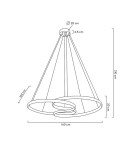 Glamour pendant lamps - MOOSEE WAVE 160A chrome pendant lamp (MSE1501100198) - product 9