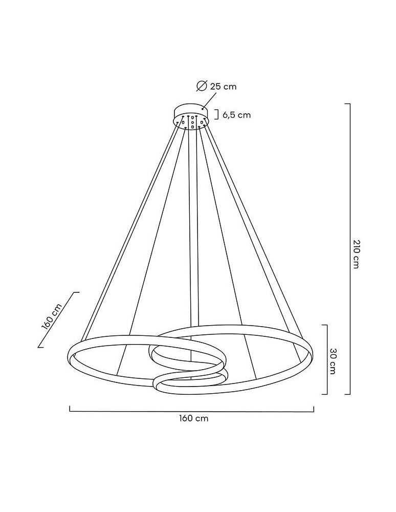 Glamour pendant lamps - MOOSEE WAVE 160A chrome pendant lamp (MSE1501100198) - product kolory-swiatla.pl 9