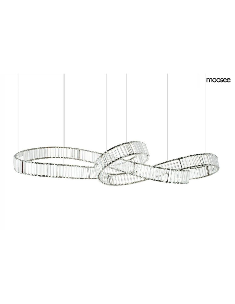 Glamour pendant lamps - MOOSEE WAVE 160B chrome pendant lamp (MSE1501100199) - product kolory-swiatla.pl 1