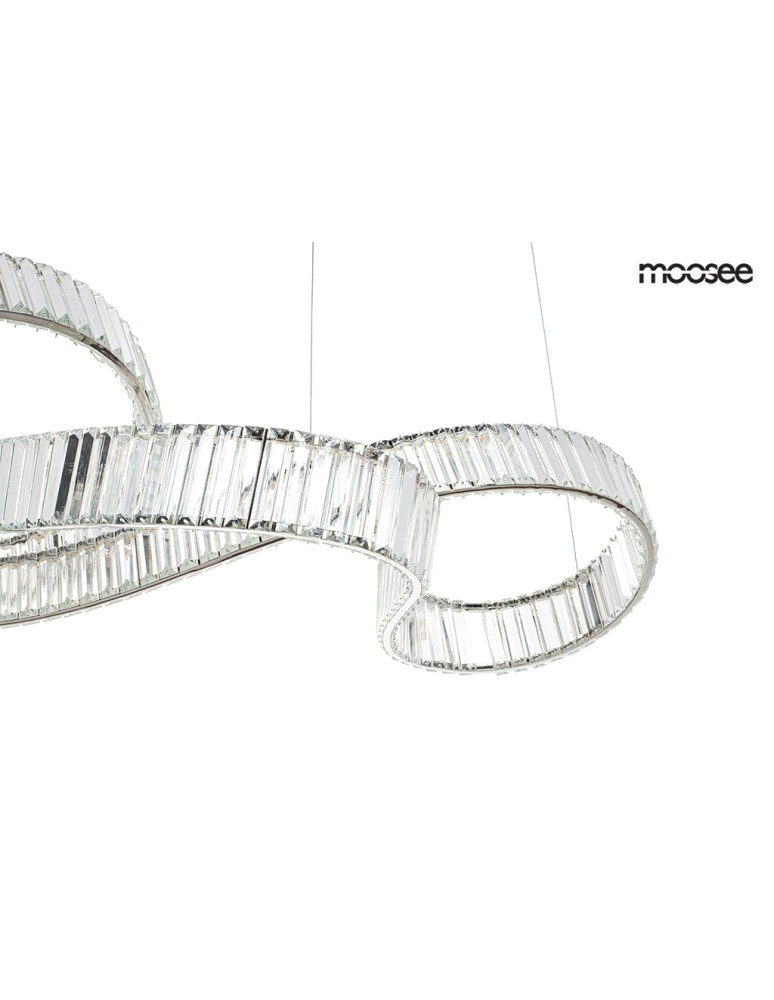 Glamour pendant lamps - MOOSEE WAVE 160B chrome pendant lamp (MSE1501100199) - product kolory-swiatla.pl 2