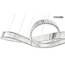 Glamour pendant lamps - MOOSEE WAVE 160B chrome pendant lamp (MSE1501100199) - product 3