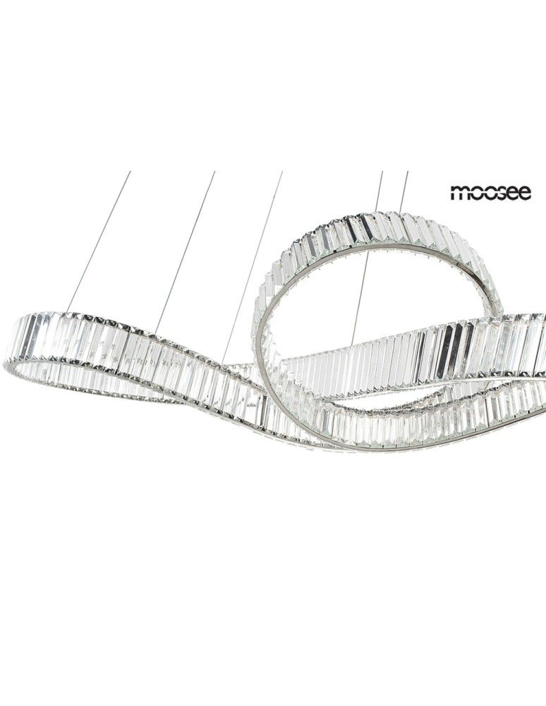 Glamour pendant lamps - MOOSEE WAVE 160B chrome pendant lamp (MSE1501100199) - product kolory-swiatla.pl 3