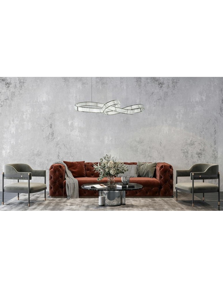 Glamour pendant lamps - MOOSEE WAVE 160B chrome pendant lamp (MSE1501100199) - product kolory-swiatla.pl 9