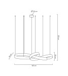 Glamour pendant lamps - MOOSEE WAVE 160B chrome pendant lamp (MSE1501100199) - product 10