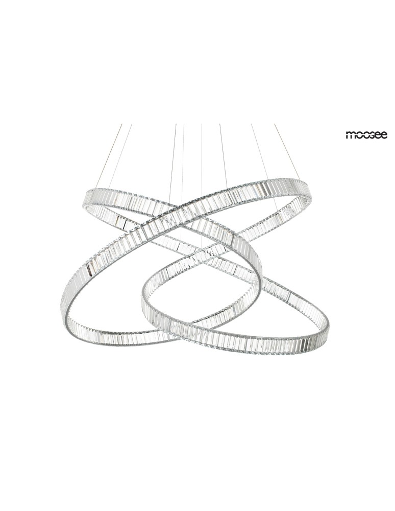 Glamour pendant lamps - MOOSEE WAVE 130 chrome pendant lamp (MSE1501100197) - product kolory-swiatla.pl 1