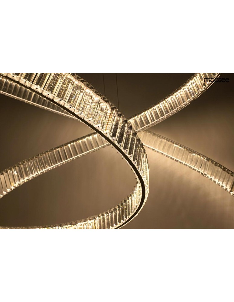 Glamour pendant lamps - MOOSEE WAVE 130 chrome pendant lamp (MSE1501100197) - product kolory-swiatla.pl 5