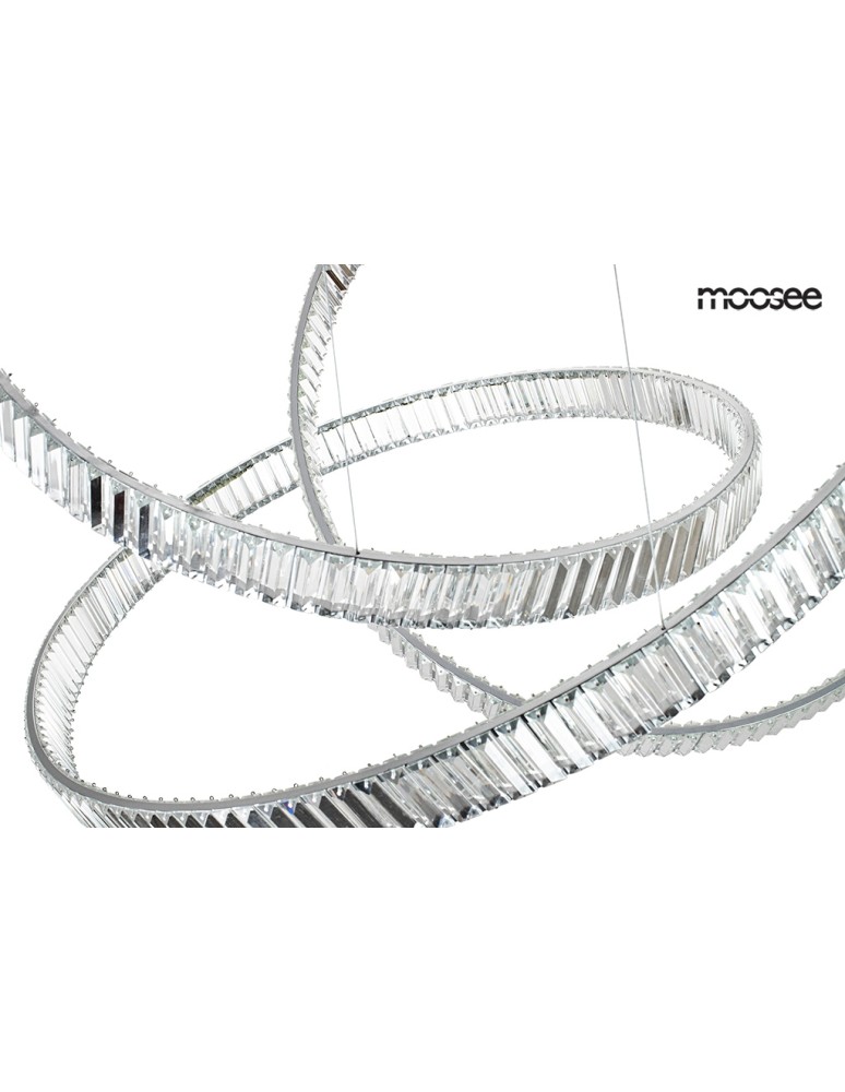 Glamour pendant lamps - MOOSEE WAVE 130 chrome pendant lamp (MSE1501100197) - product kolory-swiatla.pl 8