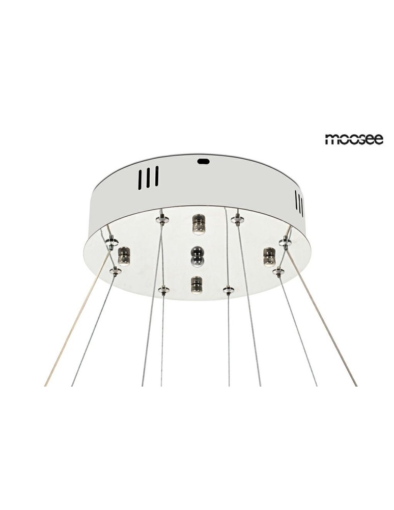 Glamour pendant lamps - MOOSEE WAVE 130 chrome pendant lamp (MSE1501100197) - product kolory-swiatla.pl 9
