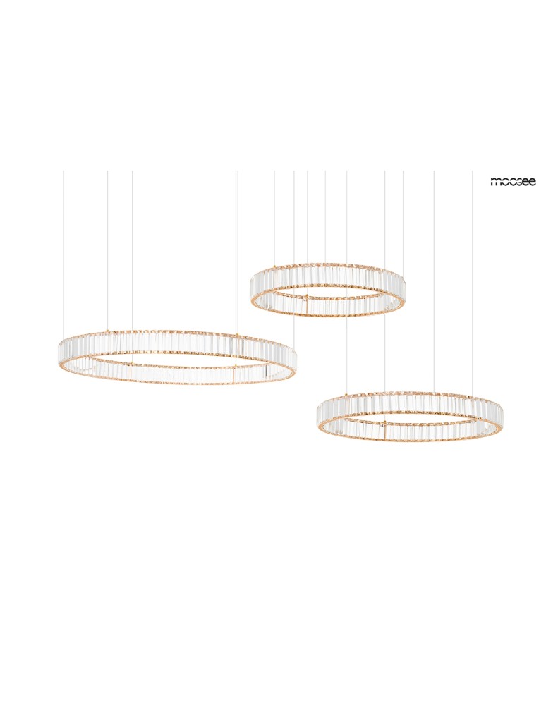 LED pendant lamps - MOOSEE LIBERTY 3A gold pendant lamp (MSE1501100189) - product kolory-swiatla.pl 1