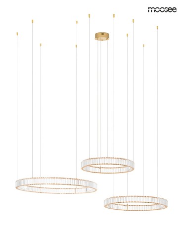 MOOSEE lampa wisząca LIBERTY 3A złota (MSE1501100189) - produkt 2