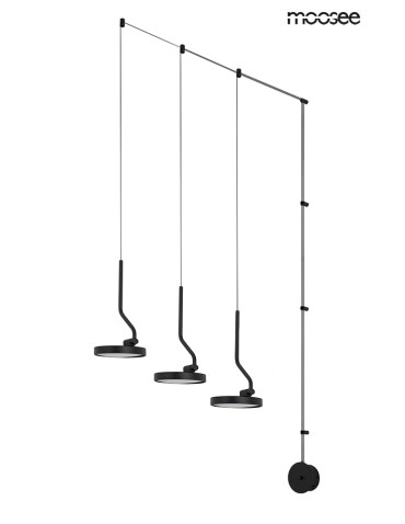 MOOSEE FLAT 3 wall lamp black (MSE010100385)