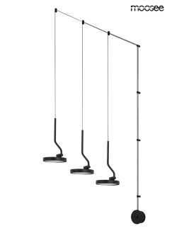 MOOSEE lampa ścienna FLAT 3 czarna (MSE010100385)