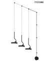 MOOSEE FLAT 3 wall lamp black (MSE010100385)